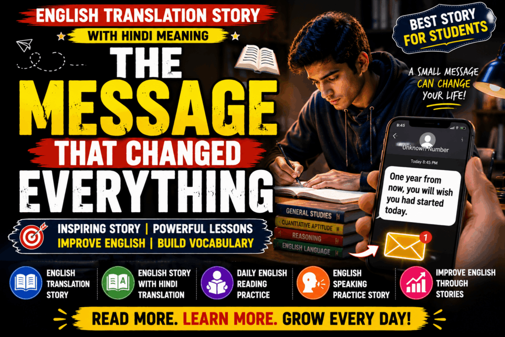 π English Translation Story with hindi meaning The Message That Changed Everything π±π english translation story with hindi meaning