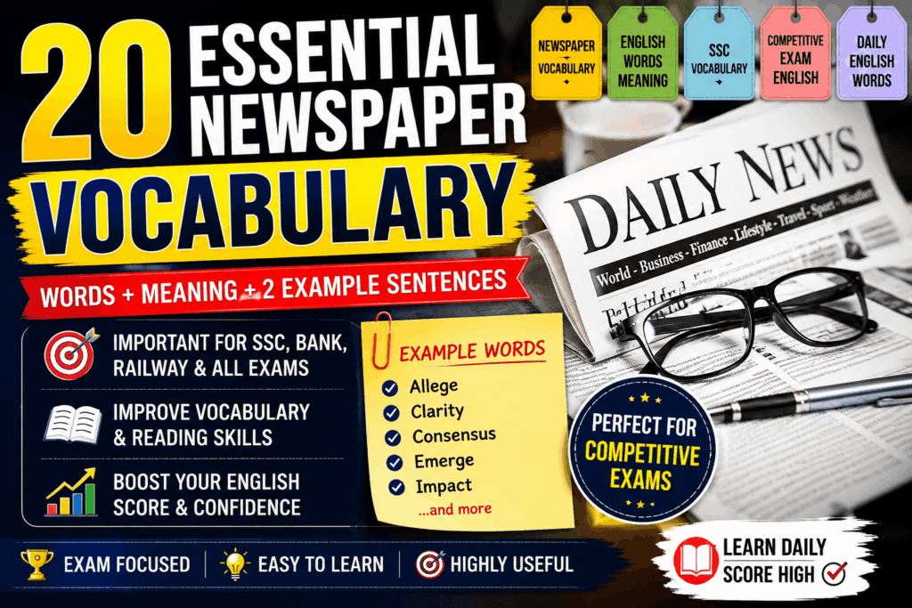 newspaper vocabulary