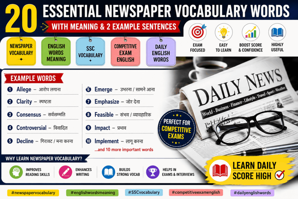 newspaper vocabulary competition