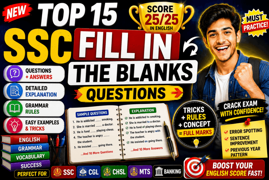 ssc fill in the blanks