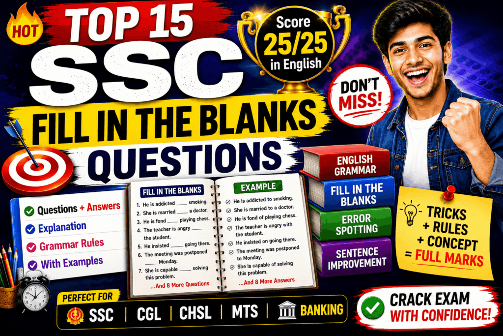 ssc fill in the blanks 2