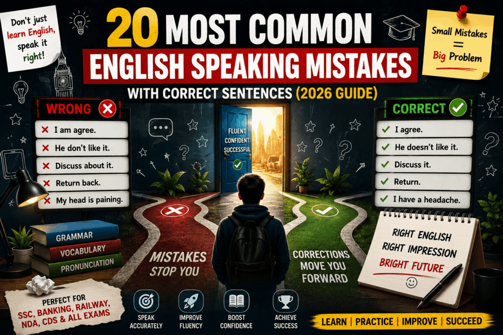 20 common english speaking mistakes