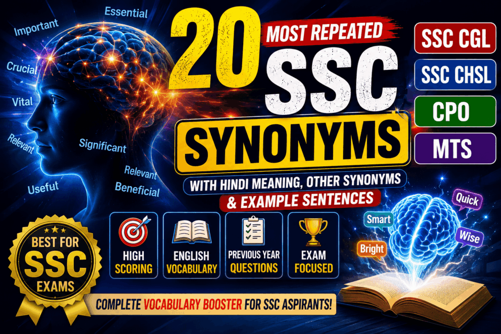 20 most repeated ssc synonyms