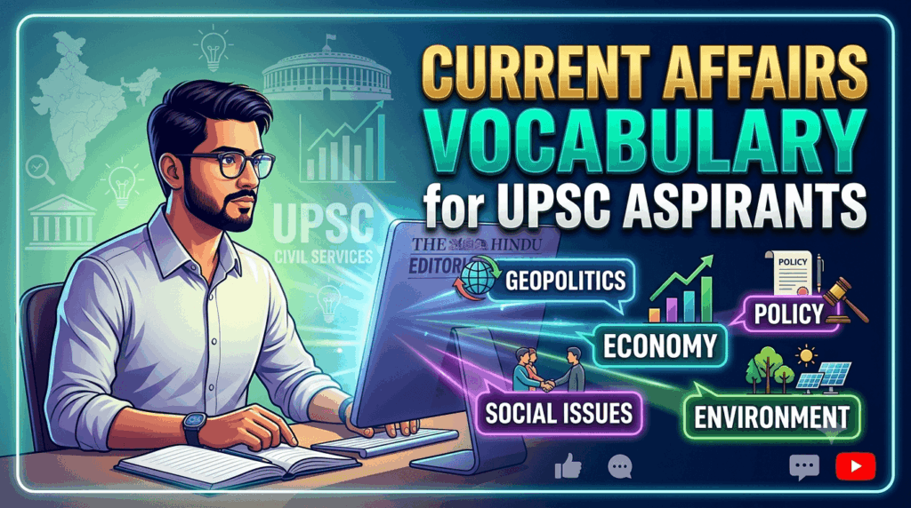 current affairs ovcabulary for upsc