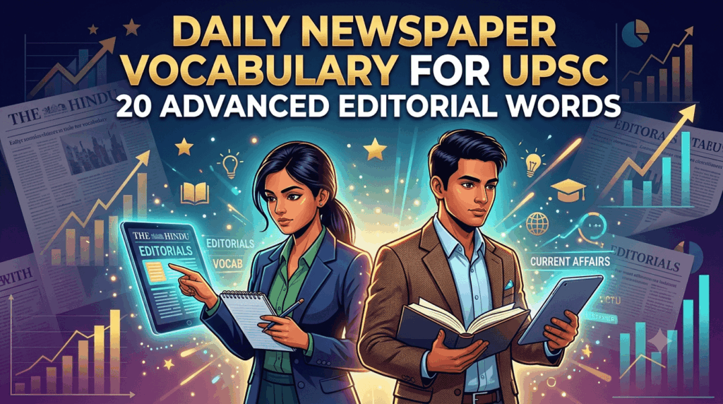 daily newspaper vocabulary for upsc