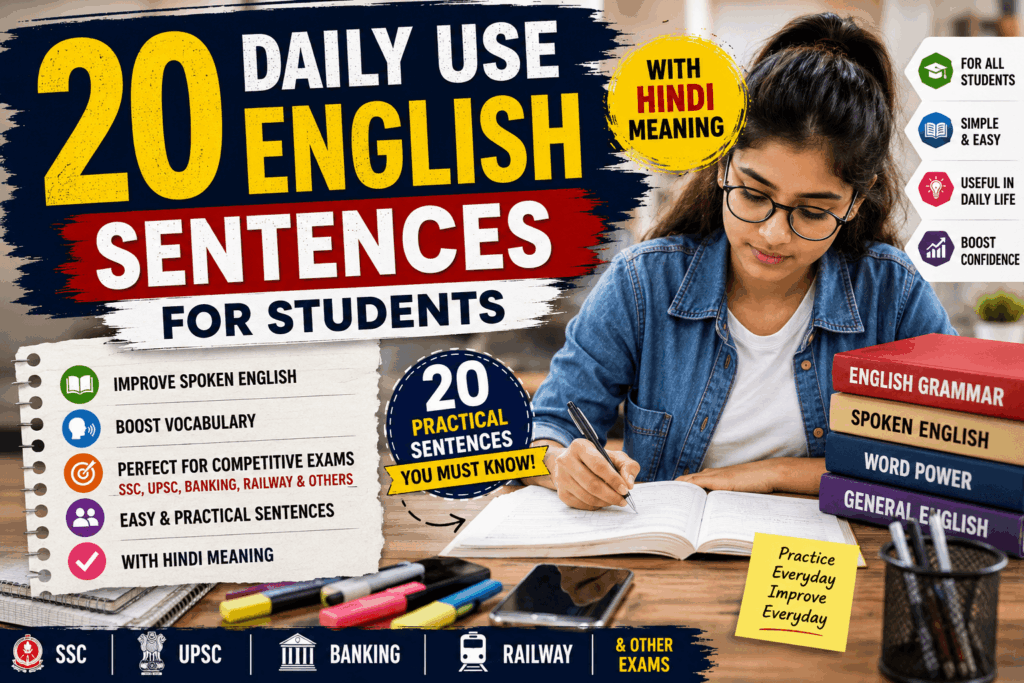 daily use sentences for student