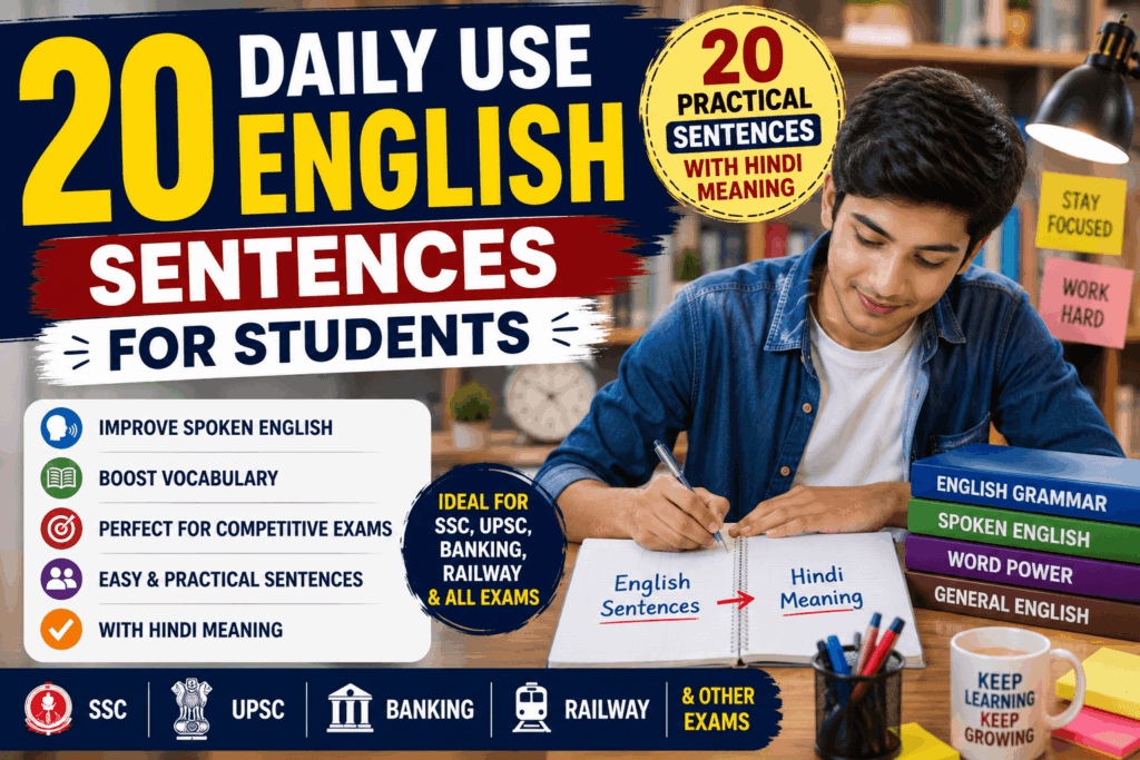 daily use sentences for students