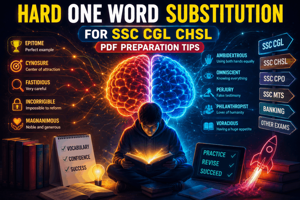 one word substitution ssc
