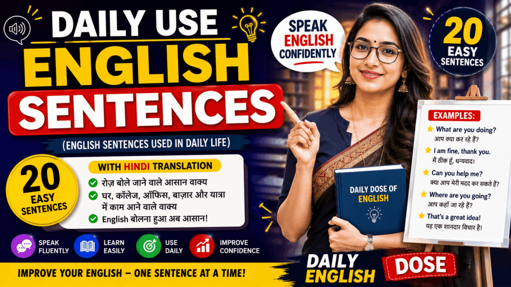 daily use english sentences