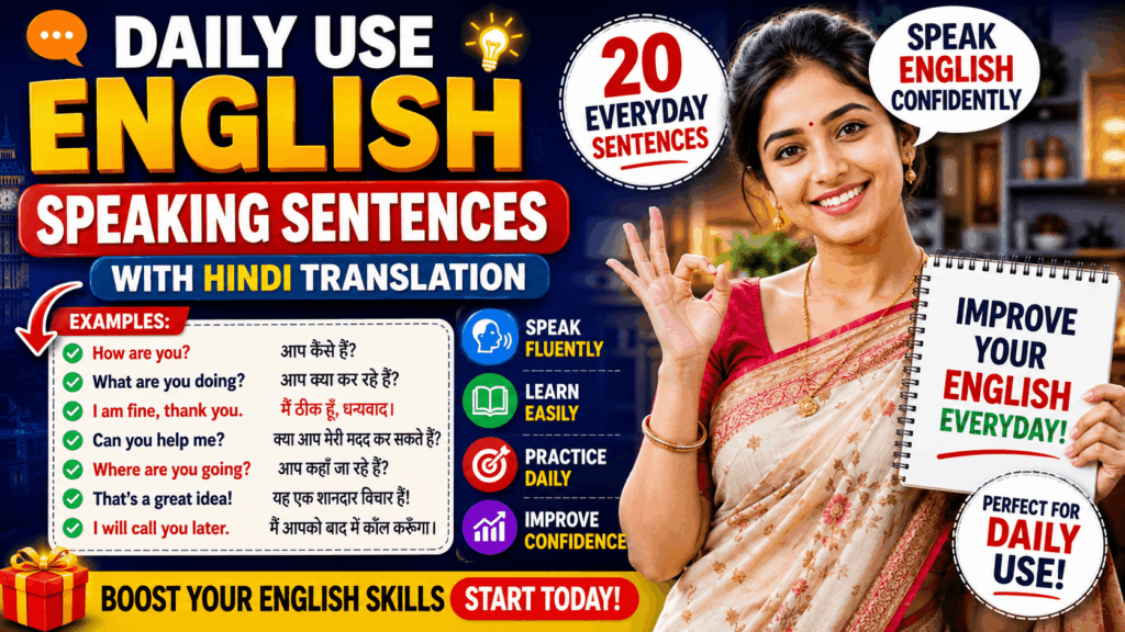 daily use english speaking sentences